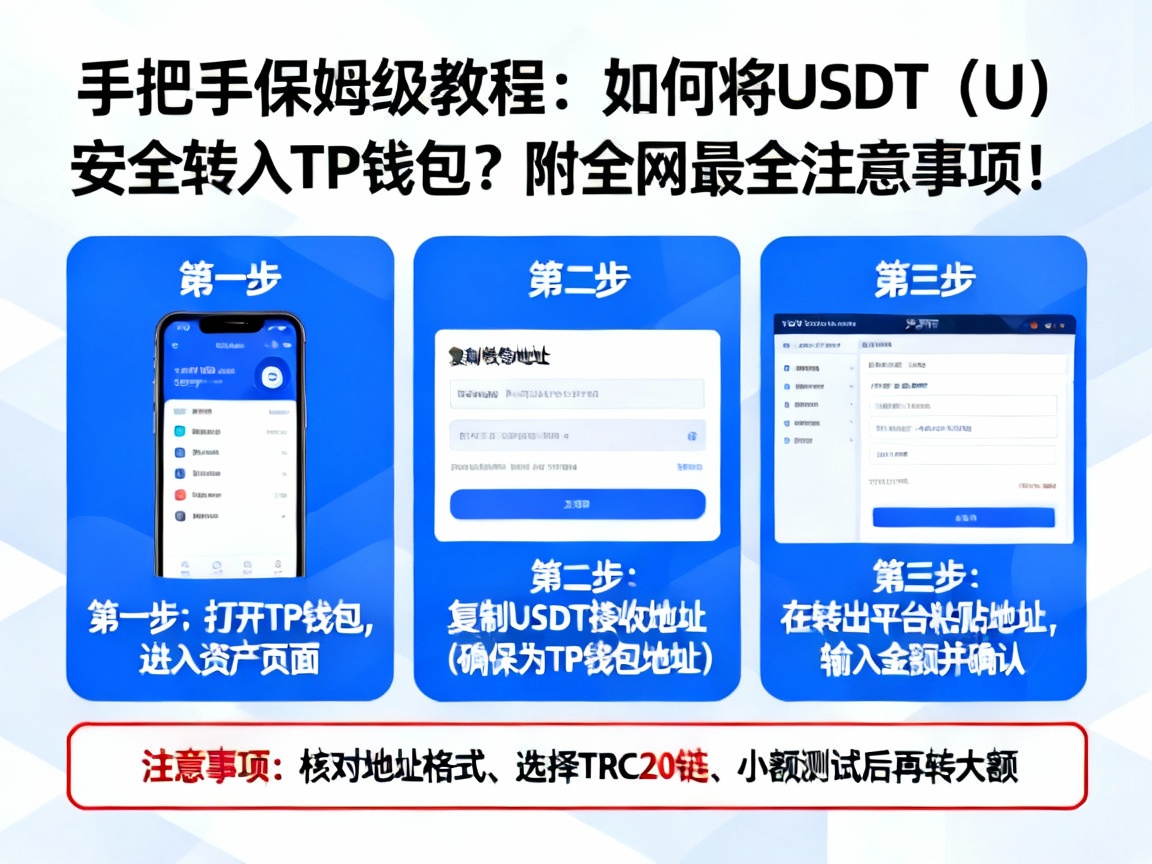 手把手保姆级教程，如何将USDT（U）安全转入TP钱包？附全网最全注意事项！