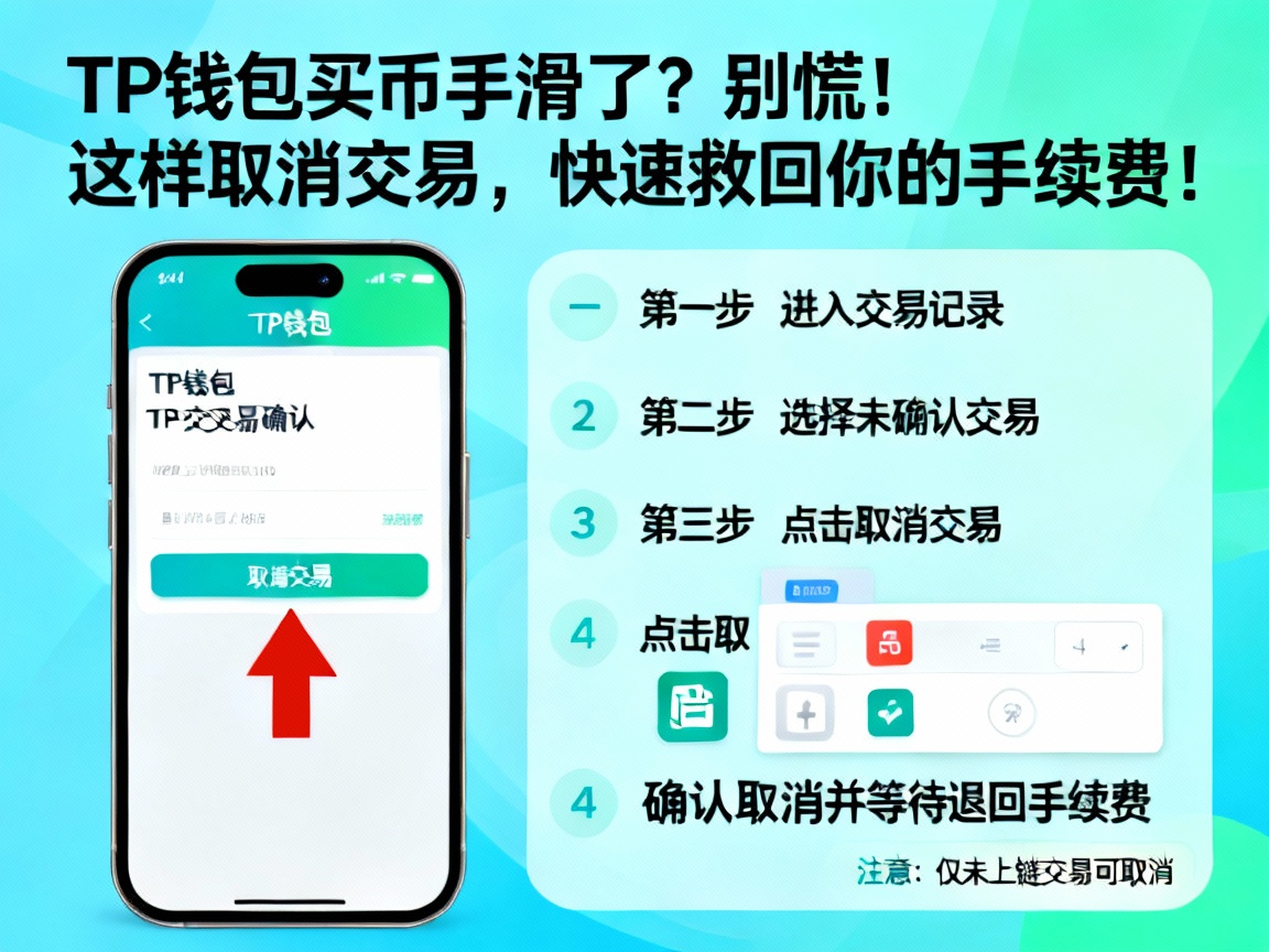TP钱包买币手滑了？别慌！这样取消交易，快速救回你的手续费！