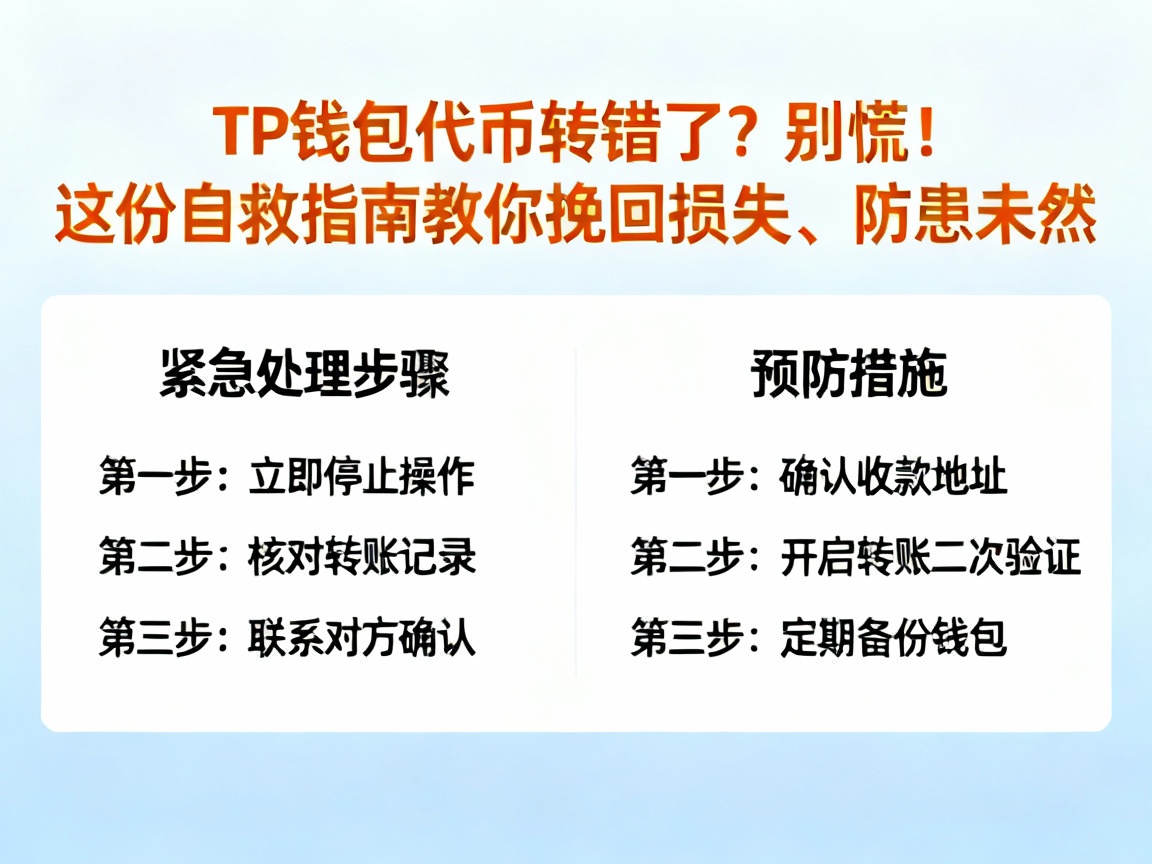 TP钱包代币转错了？别慌！这份自救指南教你挽回损失、防患未然
