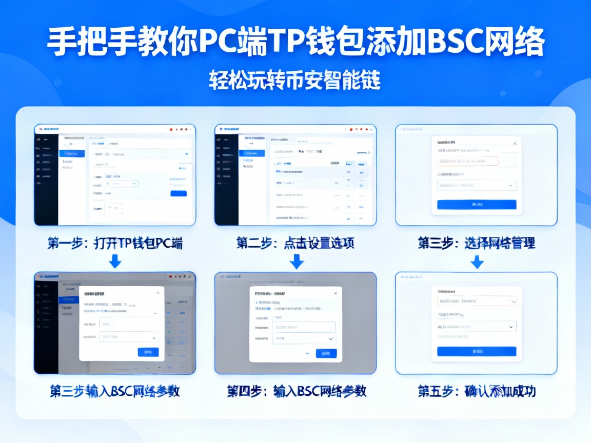 手把手教你PC端TP钱包添加BSC网络，轻松玩转币安智能链