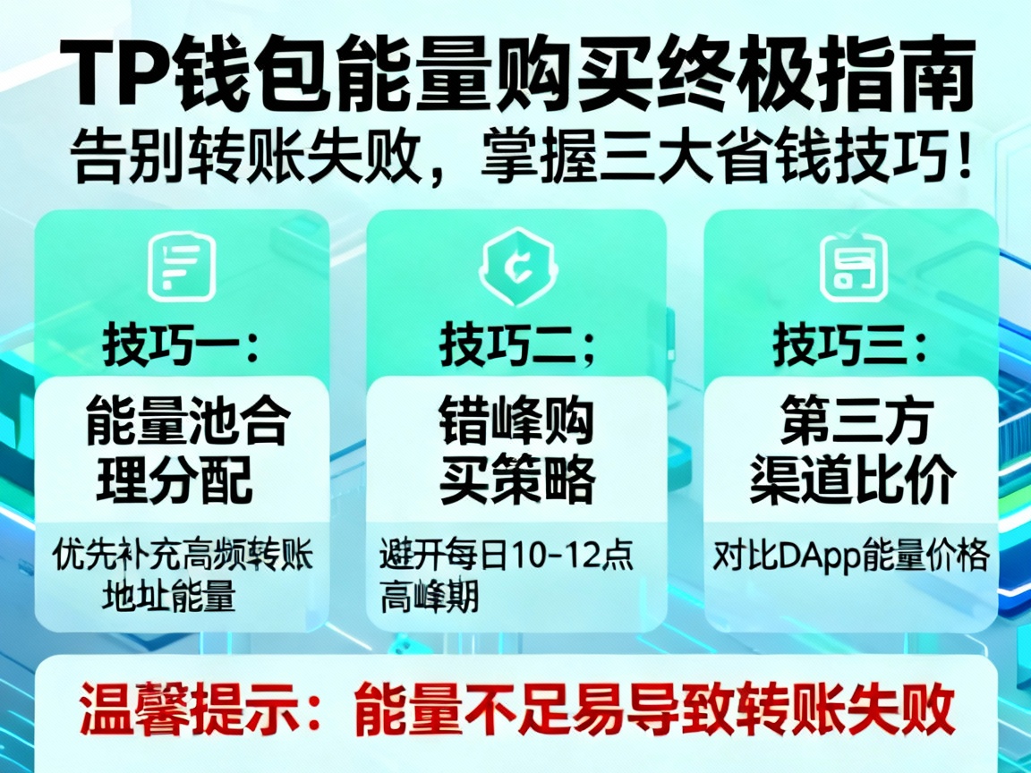TP钱包能量购买终极指南，告别转账失败，掌握三大省钱技巧！