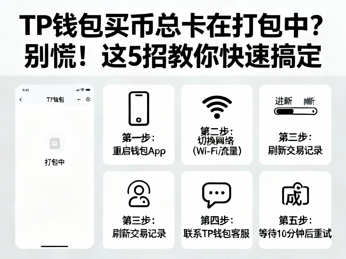 TP钱包买币总卡在打包中？别慌！这5招教你快速搞定