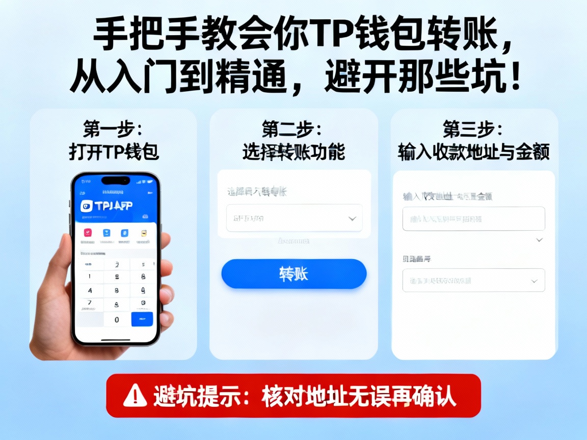手把手教会你TP钱包转账，从入门到精通，避开那些坑！