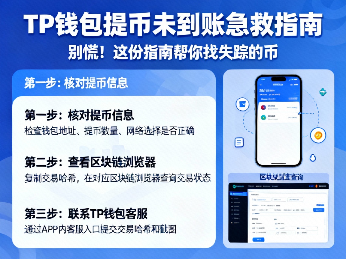 TP钱包提币未到账？别慌！这份急救指南帮你找失踪的币