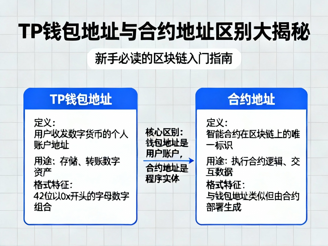 TP钱包地址与合约地址区别大揭秘，新手必读的区块链入门指南