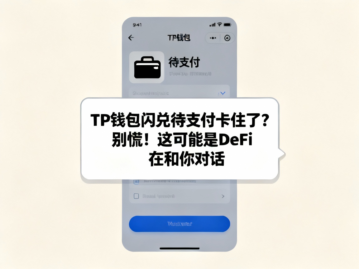 TP钱包闪兑待支付卡住了？别慌！这可能是DeFi在和你对话
