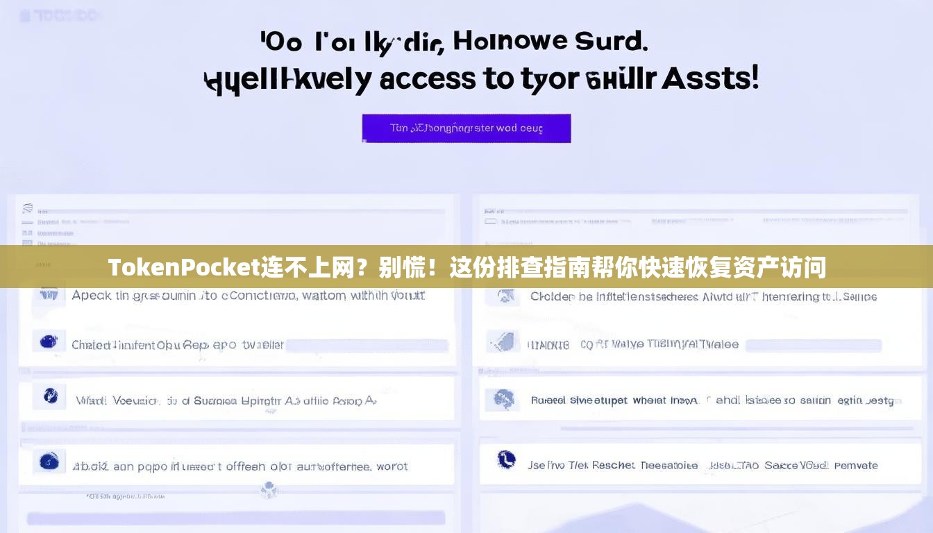TokenPocket连不上网？别慌！这份排查指南帮你快速恢复资产访问